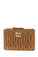 Tarjetero Miu Miu De Piel Napa Camel