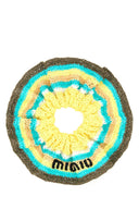 Coletero de rafia bordado de Miu Miu