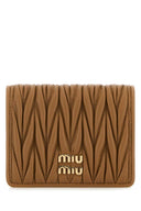 Miu Miu Camel Leather Wallet