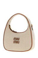 Miu Miu Zweifarbige Canvas-Handtasche
