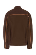 Veste de coton au chocolat Miu Miu