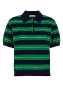 Miu Miu Embroidered Cotton Polo Shirt