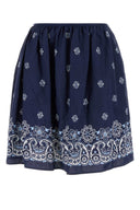 Miu Miu Printed Poplin Skirt