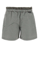 Miu Miu Embroidered Nylon Blend Shorts
