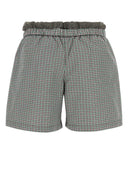 Miu Miu Embroidered Nylon Blend Shorts