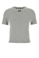 Miu Miu Grey Cotton Sweater