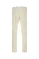 Pt Torino White Stretch Cotton Blend Pant