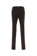 Pt Torino Brown Stretch Cotton Chino Pant