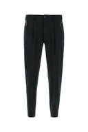 PT Torino Black Stretch Cotton Blend Pant