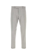 Pt Torino Melange Light Grey Stretch Wool Pant