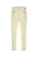 Pt Torino Ivory Stretch Wool Pant