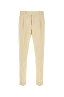 Pt Torino Cream Stretch Cotton Pant