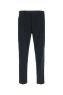 Pt Torino Dark Blue Stretch Cotton Pant