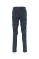Pt Torino Navy Blue Stretch Blend Pant Pant
