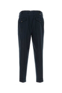 Pt Torino Midnight Blue Stretch Cotton Blend Pant