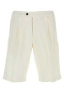 Pt Torino White Lyocell Blend Bermuda 반바지