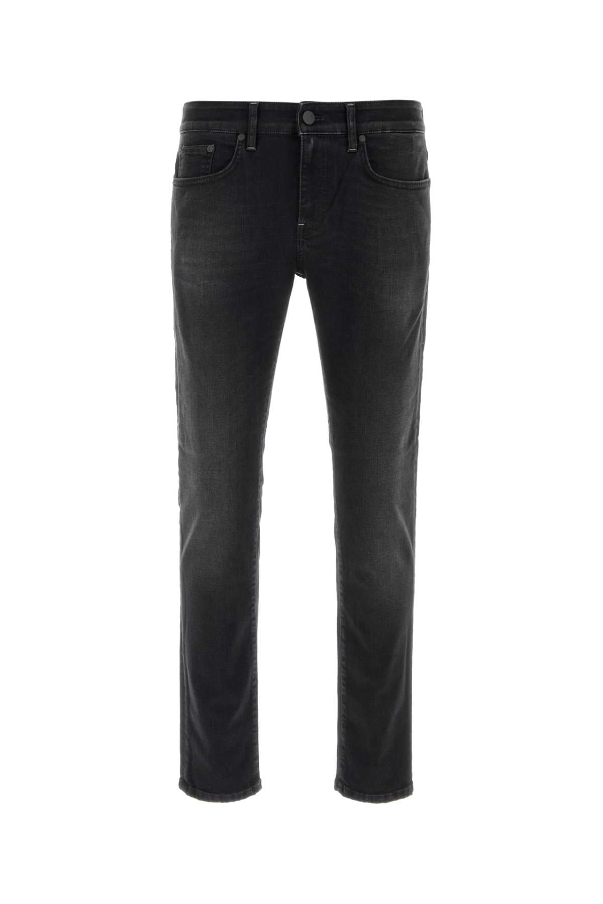 Pt Torino Black Stretch Denim Jeans