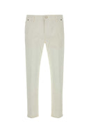 Pt Torino White Stretch Denim Jeans