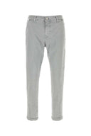 Pt Torino Gray Stretch Cotton Pant