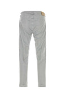 Pt Torino Gray Stretch Cotton Pant
