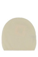 Loulou De Saison Ivory Cashmere Flyn Beanie Hat