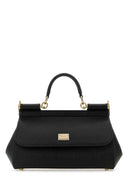Dolce & Gabbana Black Leather Medium Sicily Handbag