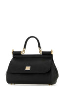 Dolce & Gabbana Black Leather Medium Sicily Handbag
