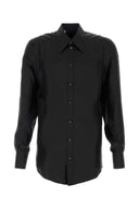 Schwarzes Satinhemd von Dolce & Gabbana