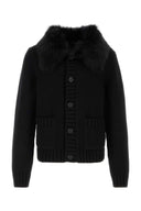 Dolce & Gabbana Strickjacke aus schwarzer Wolle