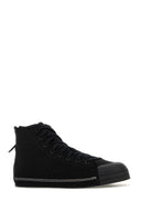 Y3 Yamamoto Black Canvas Nizza Hi Sneakers