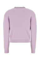 Self Portrait Lilac Stretch Viscose Blend Cardigan