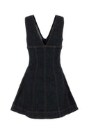Self Portrait Stretch Denim Mini Dress