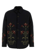 Baziszt Black Cotton Padded Jacket