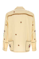Chemise Joy Of Living en coton mélangé jaune pastel Baziszt