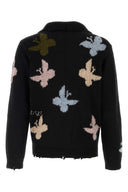 Baziszt Black Alpaca Blend Bowrain Sweater