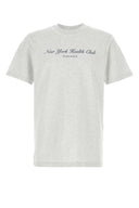 Sporty & Rich Melange Grey Cotton T Shirt