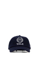 Sporty & Rich Navy Blue Cotton Yale Baseball Cap