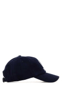 Sporty & Rich Navy Blue Cotton Yale Baseball Cap