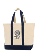 Sporty & Rich Sand Canvas Yale Shopping Bag