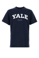 Sporty & Rich Navy Blue Cotton T Shirt