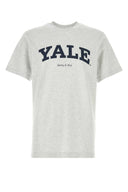 Sporty & Rich Melange Grey Cotton T Shirt