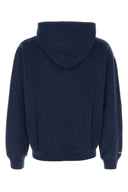 Sporty & Rich Navy Blue Cotton Sweatshirt