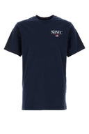 Sporty & Rich Navy Blue Cotton T Shirt