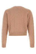 Sporty & Rich Camel Cashmere Blend Cardigan