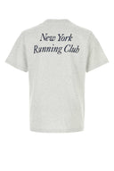 Sporty & Rich Melange Grey Cotton T Shirt