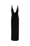 Magda Butrym Black Stretch Lyocell Blend Dress