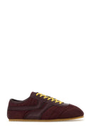 Dries Van Noten sneakers i burgunder stoff