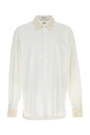 Dries Van Noten Hvit Poplin skjorte