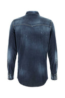 Dsquared Stretch Denim Fashion Western Shirt