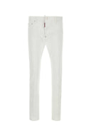 Dsquared White Stretch denim Cool chico jeans